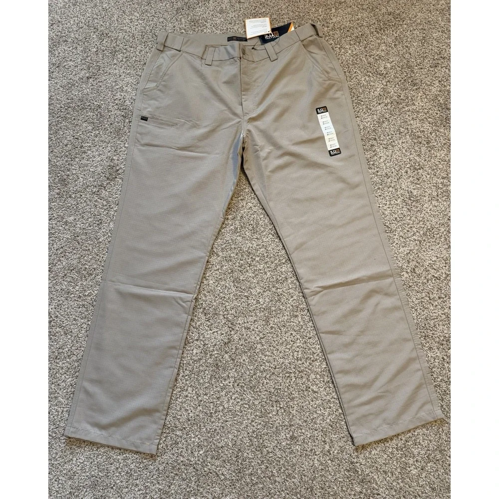 5.11 Tactical Fast-Tac Urban Pants Khaki‎ 42x36 Mens NWT